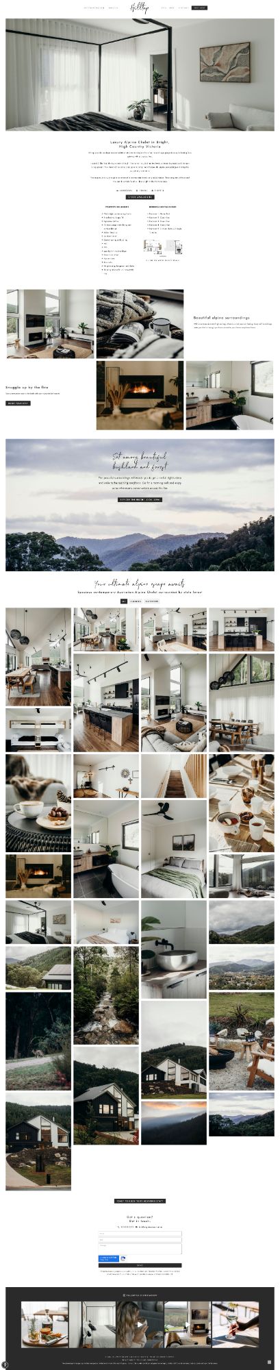 web design holiday home bright airbnb